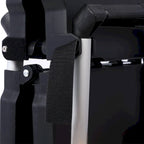 Chariot de service pliable à 3 niveaux, capacité de charge de 22,7 kg par étagère - 65x39x83 cm (LxlxH)