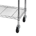 Étagère métallique à 5 niveaux avec roulettes - (59,06 x 17,72 x 70,87)
