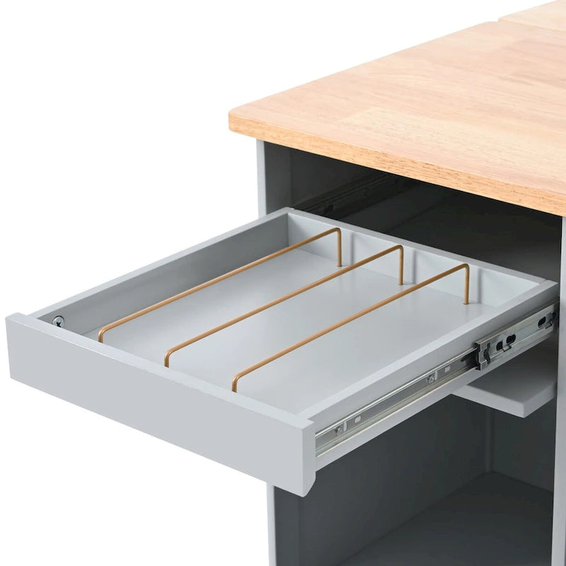 Ilot de cuisine avec abattant et lumière LED