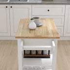 Desserte de cuisine roulante avec étagères réglables et porte-serviettes – 66L * 39,5l * 86,5H cm