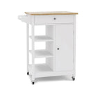 Desserte de cuisine roulante avec étagères réglables et porte-serviettes – 66L * 39,5l * 86,5H cm