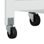 46.46Chariot d'îlot de cuisine multifonctionnel avec porte-épices, porte-bouteilles, porte-serviettes et plateau pliable en bois d'hévéa