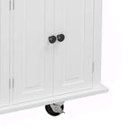 Dessertes de cuisine en MDF avec 4 portes et 2 tiroirs, porte-épices, porte-serviettes