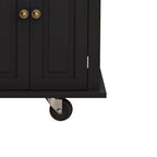Dessertes de cuisine en MDF avec 4 portes et 2 tiroirs, porte-épices, porte-serviettes