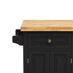 Dessertes de cuisine en MDF avec 4 portes et 2 tiroirs, porte-épices, porte-serviettes