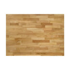 Îlot de cuisine Prager marron et blanc avec support de casseroles